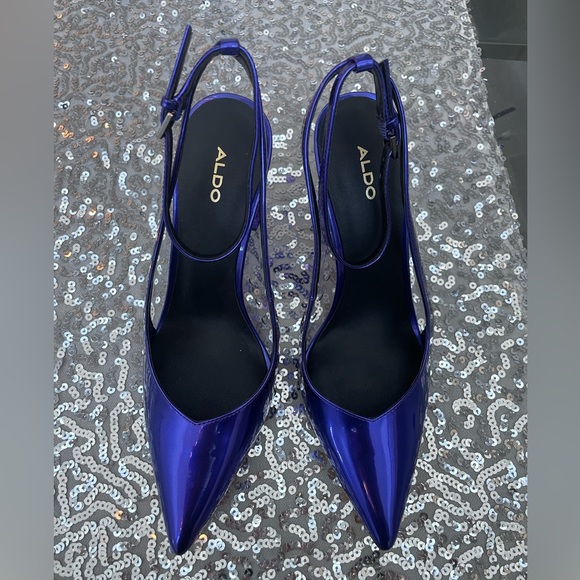 Aldo metallic purple heels - Picture 2 of 5
